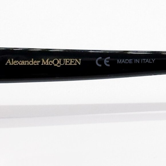 NEW ALEXANDER MCQUEEN EYEGLASSES AM0286O 001 SQUARE BLACK WOMEN EYEWEAR - Picture 8 of 9